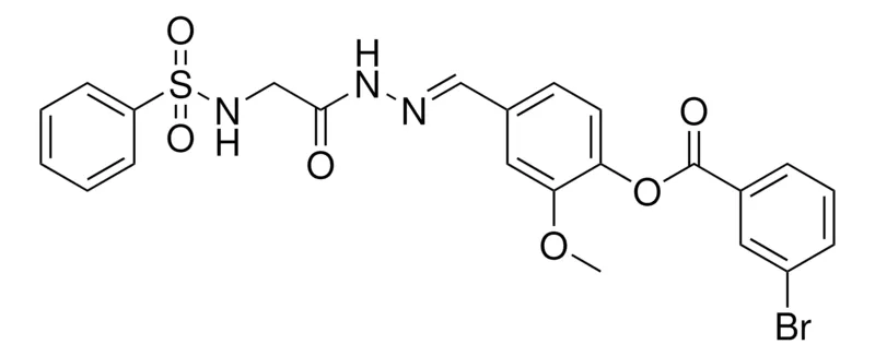 Sigma-Aldrich 2-MEO-4-(2-(((PH-SULFONYL)AMINO)ACETYL)CARBOHYDRAZONOYL)PHENYL 3-BROMOBENZOATE,AldrichCPR