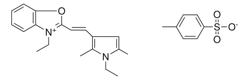 Sigma-Aldrich 3-ET-2-(2-(1-ET-DI-ME-PYRROL-3-YL)-VINYL)-BENZOOXAZOL-3-IUM, TOLUENE-4-SULFONATE,AldrichCPR