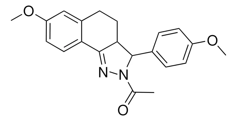 Sigma-Aldrich 2-ACETYL-7-METHOXY-3-(4-METHOXYPHENYL)-3,3A,4,5-TETRAHYDRO-2H-BENZO(G)INDAZOLE,AldrichCPR