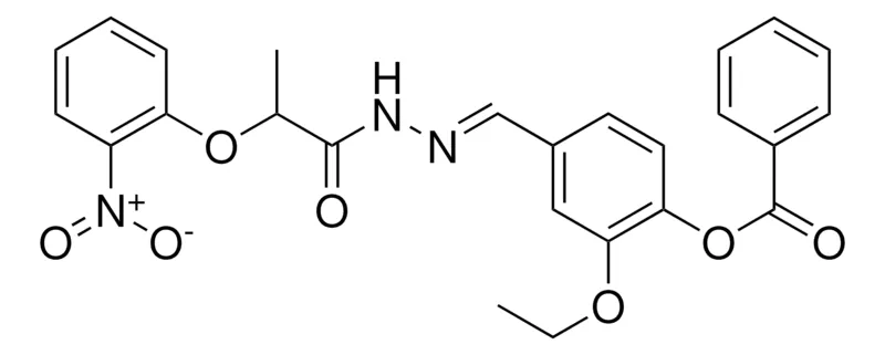 Sigma-Aldrich 2-ETHOXY-4-(2-(2-(2-NITROPHENOXY)PROPANOYL)CARBOHYDRAZONOYL)PHENYL BENZOATE,AldrichCPR