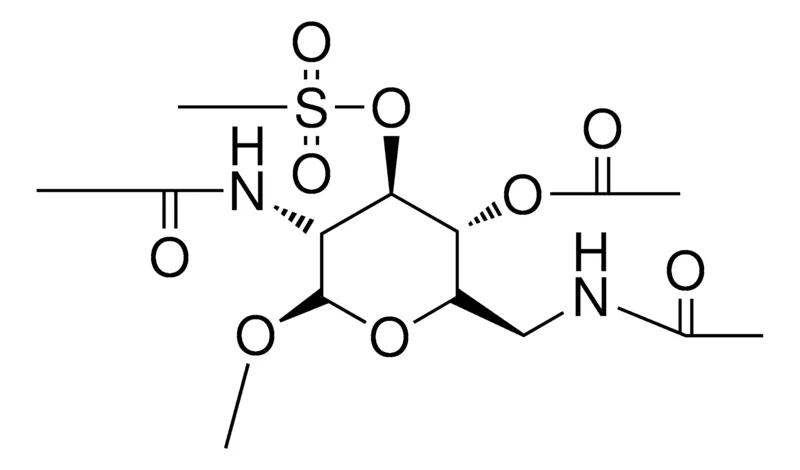 Sigma-Aldrich METHYL 4-O-ACETYL-2,6-BIS(ACETYLAMINO)-2,6-DIDEOXY-3-O-(METHYLSULFONYL)-BETA-D-GLUCOPYRANOSIDE，AldrichCPR