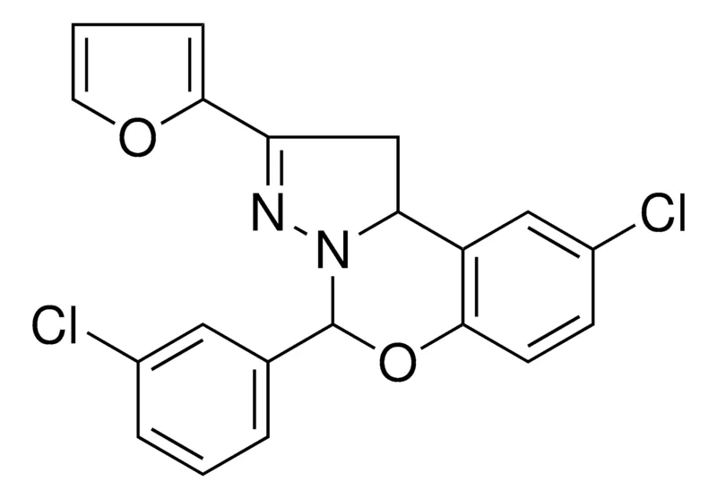 Sigma-Aldrich 8-CL-4-(3-CL-PH)-2-FURAN-2-YL-1,9B-2H-5-OXA-3,3A-DIAZA-CYCLOPENTA(A)NAPHTHALENE,AldrichCPR