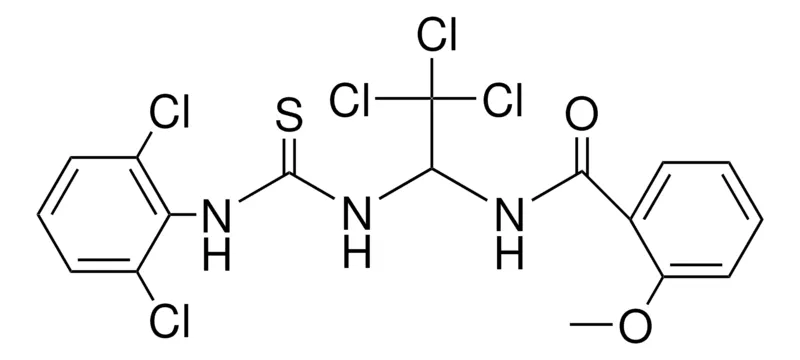 Sigma-Aldrich 2-MEO-N-(2,2,2-TRICHLORO-1-(3-(2,6-DICHLORO-PHENYL)-THIOUREIDO)-ETHYL)-BENZAMIDE,AldrichCPR