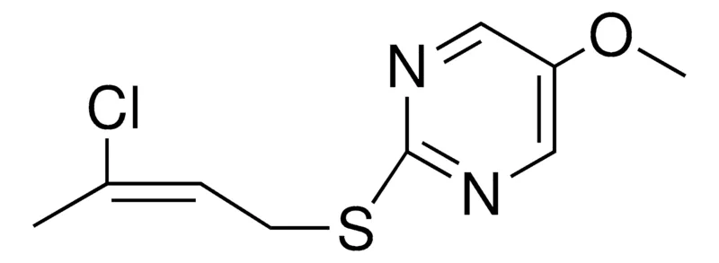 Sigma-Aldrich 2-(3-CHLORO-BUT-2-ENYLSULFANYL)-5-METHOXY-PYRIMIDINE,AldrichCPR