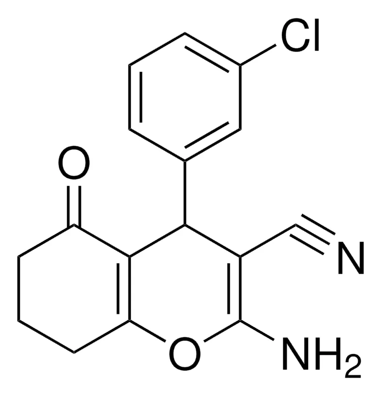 Sigma-Aldrich 2-AMINO-4-(3-CHLORO-PHENYL)-5-OXO-5,6,7,8-TETRAHYDRO-4H-CHROMENE-3-CARBONITRILE,AldrichCPR