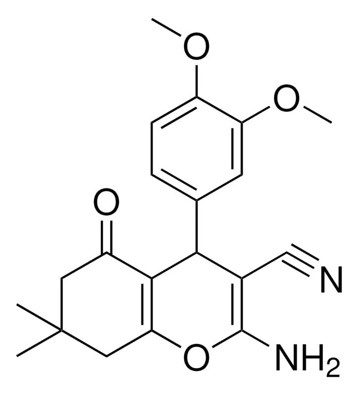 Sigma-Aldrich 2-AMINO-4-(3,4-DIMETHOXYPHENYL)-7,7-DIMETHYL-5-OXO-5,6,7,8-TETRAHYDRO-4H-CHROMENE-3-CARBONITRILE,AldrichCPR