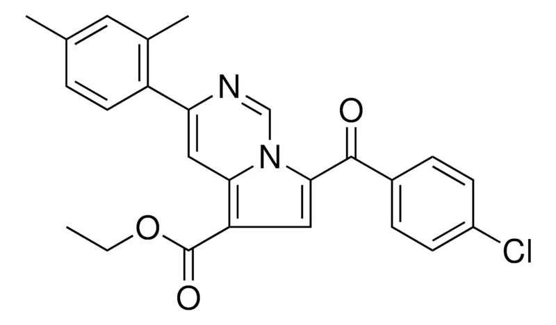Sigma-Aldrich ET 7-(4-CL-BENZOYL)-3-(2,4-DIMETHYLPHENYL)PYRROLO(1,2-C)PYRIMIDINE-5-CARBOXYLATE,AldrichCPR
