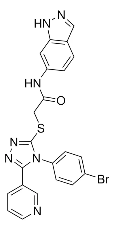 Sigma-Aldrich 2-{[4-(4-BROMOPHENYL)-5-(3-PYRIDINYL)-4H-1,2,4-TRIAZOL-3-YL]SULFANYL}-N-(1H-INDAZOL-6-YL)ACETAMIDE，AldrichCPR