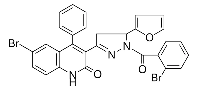 Sigma-Aldrich 6-BR-3-(1-(2-BR-BZ)-5-FURAN-2-YL-4,5-2H-1H-PYRAZOL-3-YL)-4-PH-1H-QUINOLIN-2-ONE，AldrichCPR