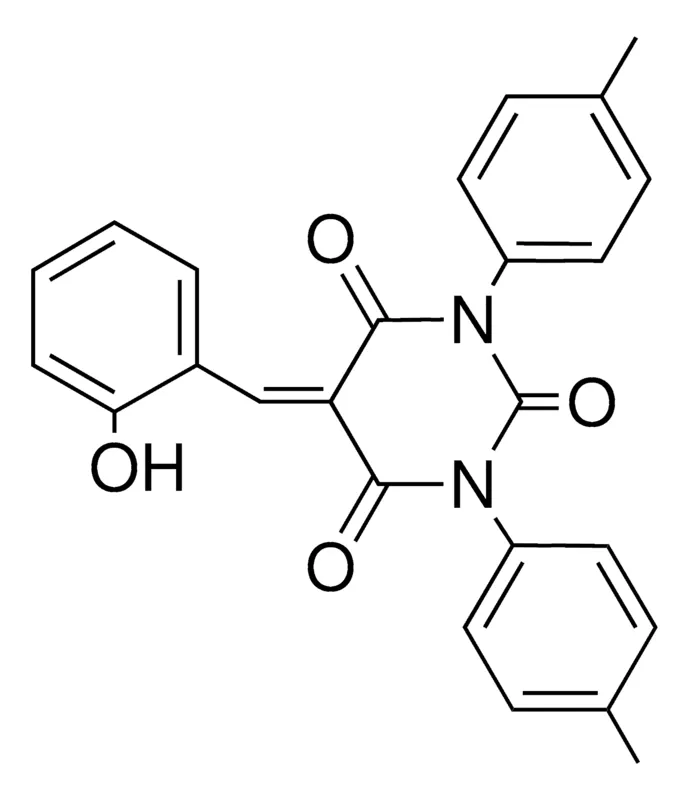 Sigma-Aldrich 5-(2-HYDROXY-BENZYLIDENE)-1,3-DI-P-TOLYL-PYRIMIDINE-2,4,6-TRIONE,AldrichCPR