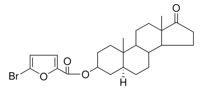 Sigma-Aldrich 17-OXO-5-ALPHA-ANDROSTAN-3-BETA-YL 5'-BROMO-2'-FUROATE,AldrichCPR