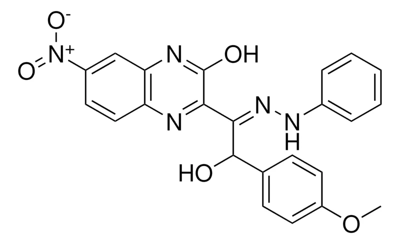 Sigma-Aldrich 2-HO-1-(3-HO-6-NITRO-2-QUINOXALINYL)-2-(4-METHOXYPHENYL)ETHANONE PHENYLHYDRAZONE,AldrichCPR