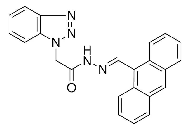 Sigma-Aldrich 2-BENZOTRIAZOL-1-YL-ACETIC ACID ANTHRACEN-9-YLMETHYLENE-HYDRAZIDE,AldrichCPR