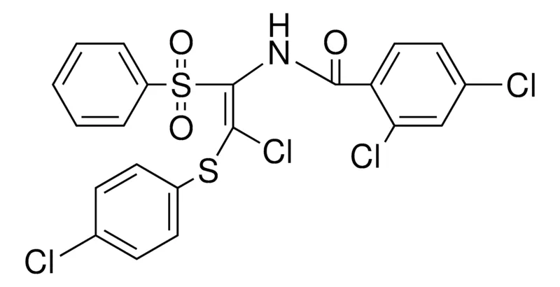 Sigma-Aldrich N-(1-BENZENESULFONYL-2-CL-2-(4-CL-PHENYLSULFANYL)-VINYL)-2,4-DICHLORO-BENZAMIDE，AldrichCPR