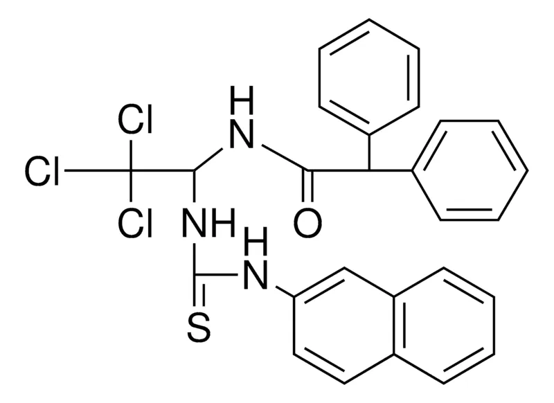 Sigma-Aldrich 2,2-DIPHENYL-N-(2,2,2-TRICHLORO-1-(3-NAPHTHALEN-2-YL-THIOUREIDO)-ET)-ACETAMIDE,AldrichCPR