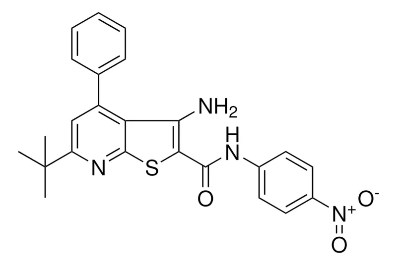 Sigma-Aldrich 3-AMINO-6-TERT-BU-4-PH-THIENO(2,3-B)PYRIDINE-2-CARBOXYLIC ACID (4-NITRO-PH)AMIDE,AldrichCPR