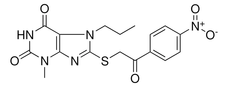Sigma-Aldrich 3-ME-8-(2-(4-NITRO-PH)-2-OXO-ETHYLSULFANYL)-7-PR-3,7-DIHYDRO-PURINE-2,6-DIONE,AldrichCPR