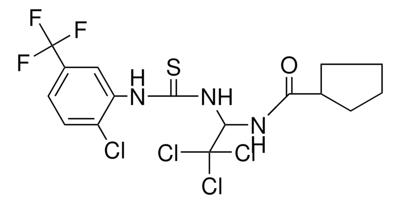 Sigma-Aldrich CYCLOPENTANECARBOXYLIC ACID (TRI-CL-(3-(CL-5-TRI-F-ME-PH)-THIOUREIDO)-ET)-AMIDE,AldrichCPR