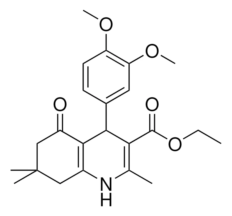 Sigma-Aldrich ETHYL 4-(3,4-DIMETHOXYPHENYL)-2,7,7-TRIMETHYL-5-OXO-1,4,5,6,7,8-HEXAHYDRO-3-QUINOLINECARBOXYLATE,AldrichCPR