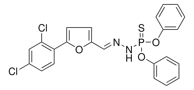 Sigma-Aldrich (E)-O,O-DIPHENYL N'-(5-(2,4-DICHLOROPHENYL)FURAN-2-YL)METHYLENEPHOSPHOROHYDRAZIDOTHIOATE,AldrichCPR