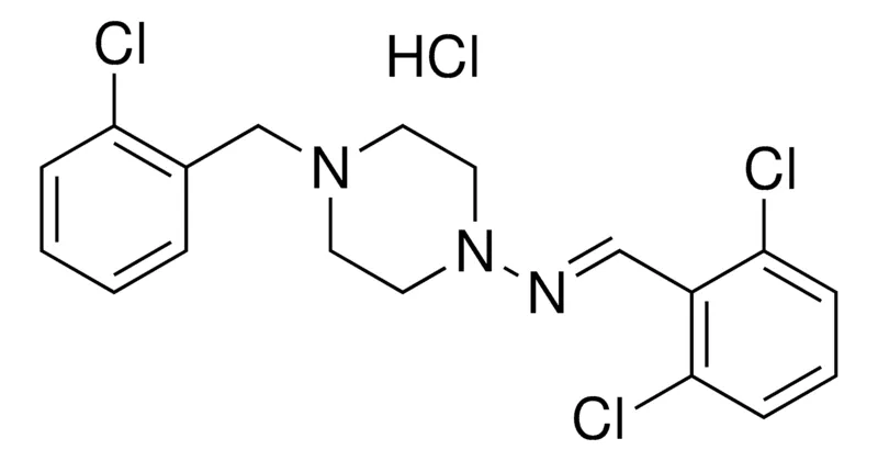 Sigma-Aldrich (4-(2-CL-BENZYL)-PIPERAZIN-1-YL)-(2,6-DICHLORO-BENZYLIDENE)-AMINE, HYDROCHLORIDE,AldrichCPR
