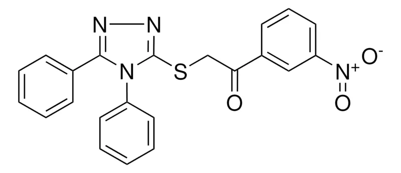 Sigma-Aldrich 2-((4,5-DIPHENYL-4H-1,2,4-TRIAZOL-3-YL)THIO)-1-(3-NITROPHENYL)ETHANONE,AldrichCPR