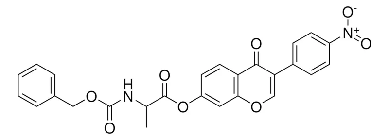 Sigma-Aldrich 3-(4-NITROPHENYL)-4-OXO-4H-CHROMEN-7-YL 2-(((BENZYLOXY)CARBONYL)AMINO)PROPANOATE,AldrichCPR