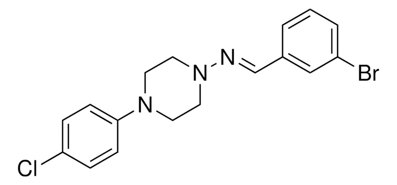 Sigma-Aldrich (3-BROMO-BENZYLIDENE)-(4-(4-CHLORO-PHENYL)-PIPERAZIN-1-YL)-AMINE,AldrichCPR