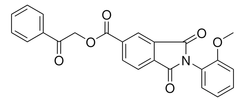 Sigma-Aldrich 2-OXO-2-PHENYLETHYL 2-(2-METHOXYPHENYL)-1,3-DIOXO-5-ISOINDOLINECARBOXYLATE,AldrichCPR