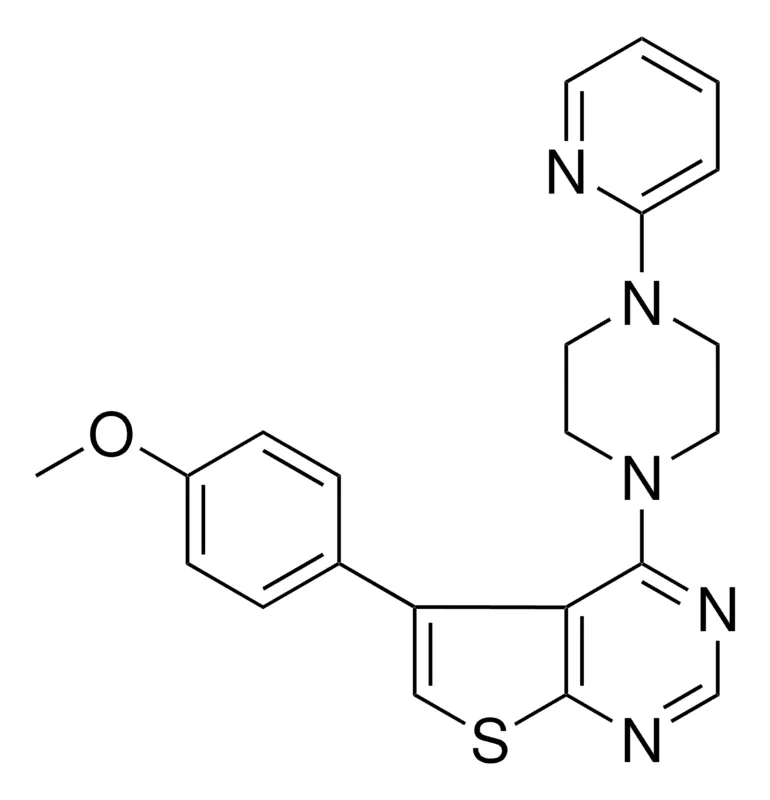 Sigma-Aldrich 5-(4-METHOXYPHENYL)-4-(4-(2-PYRIDINYL)-1-PIPERAZINYL)THIENO(2,3-D)PYRIMIDINE,AldrichCPR