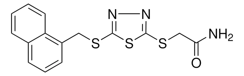 Sigma-Aldrich 2-((5-((1-NAPHTHYLMETHYL)THIO)-1,3,4-THIADIAZOL-2-YL)THIO)ACETAMIDE,AldrichCPR