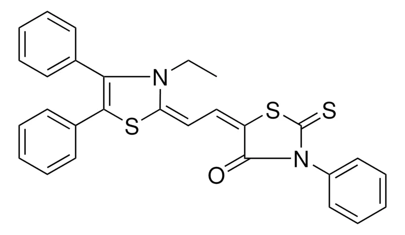 Sigma-Aldrich 5(2(3-ET-4,5-DI-PH-3H-THIAZOL-2YLIDENE)ETHYLIDENE)3-PH-2-THIOXO-THIAZOLIDIN-4ONE,AldrichCPR