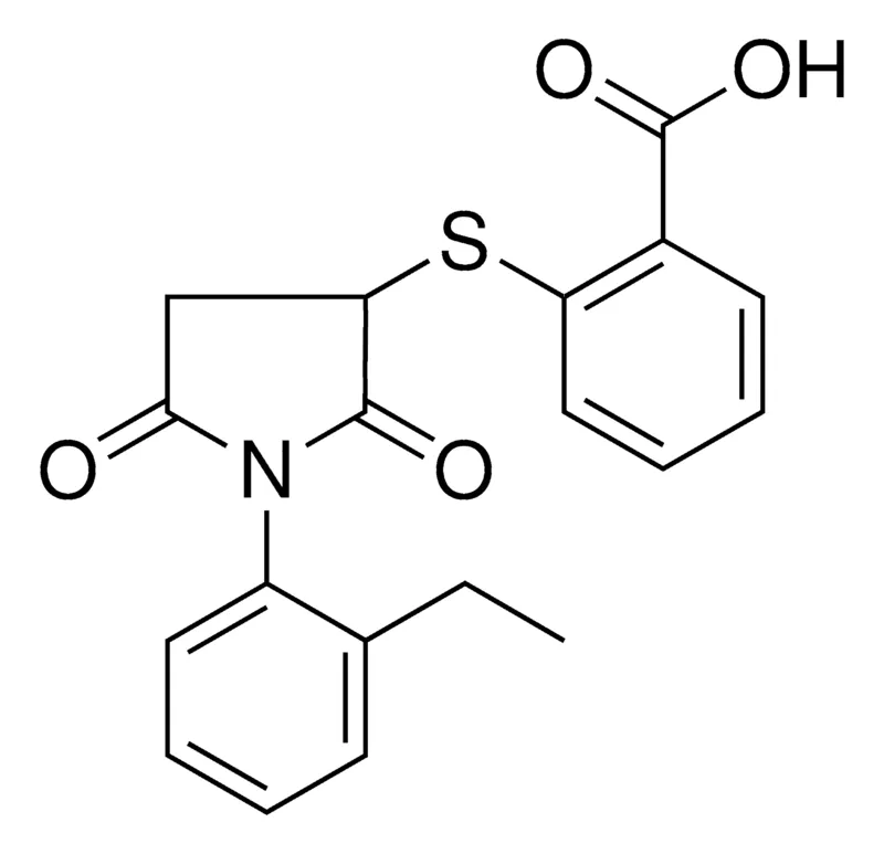 Sigma-Aldrich 2-(1-(2-ETHYL-PHENYL)-2,5-DIOXO-PYRROLIDIN-3-YLSULFANYL)-BENZOIC ACID,AldrichCPR