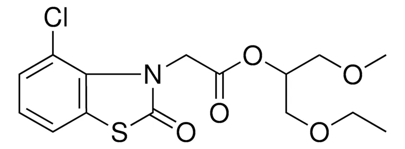 Sigma-Aldrich (4-CL-2-OXO-BENZOTHIAZOL-3-YL)-ACETIC ACID 1-ETHOXYMETHYL-2-METHOXY-ETHYL ESTER,AldrichCPR