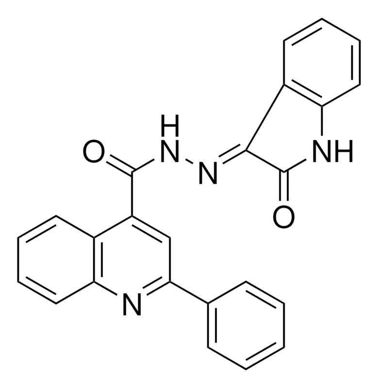 Sigma-Aldrich N'-(2-OXO-1,2-DIHYDRO-3H-INDOL-3-YLIDENE)-2-PHENYL-4-QUINOLINECARBOHYDRAZIDE，AldrichCPR