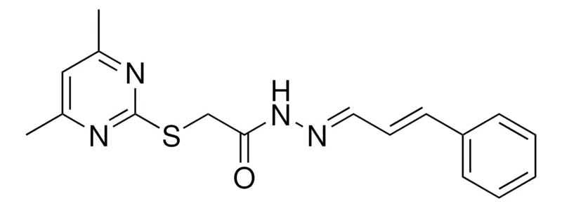 Sigma-Aldrich 2-(4,6-DIMETHYL-PYRIMIDIN-2-YLSULFANYL)-ACETIC ACID (3-PH-ALLYLIDENE)-HYDRAZIDE,AldrichCPR
