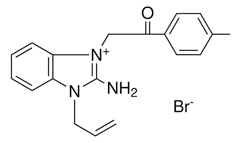 Sigma-Aldrich 3-ALLYL-2-AMINO-1-(2-OXO-2-P-TOLYL-ETHYL)-3H-BENZOIMIDAZOL-1-IUM, BROMIDE,AldrichCPR