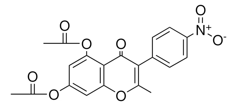Sigma-Aldrich ACETIC ACID 5-ACETOXY-2-METHYL-3-(4-NITRO-PHENYL)-4-OXO-4H-CHROMEN-7-YL ESTER，AldrichCPR