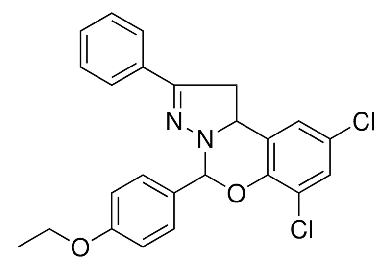 Sigma-Aldrich 6,8-DICHLORO-4-(4-ETHOXY-PH)-2-PH-2H-5-OXA-3,3A-DIAZA-CYCLOPENTA(A)NAPHTHALENE,AldrichCPR