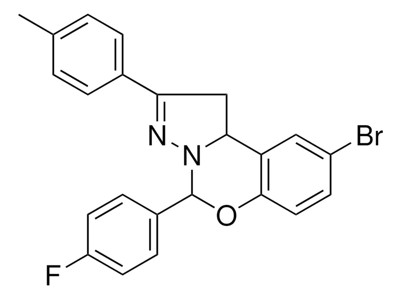 Sigma-Aldrich 8-BR-4-(4-F-PH)-2-P-TOLYL-1,9B-DIHYDRO-5-OXA-3,3A-DIAZA-CYCLOPENTA(A)NAPHTHALENE,AldrichCPR