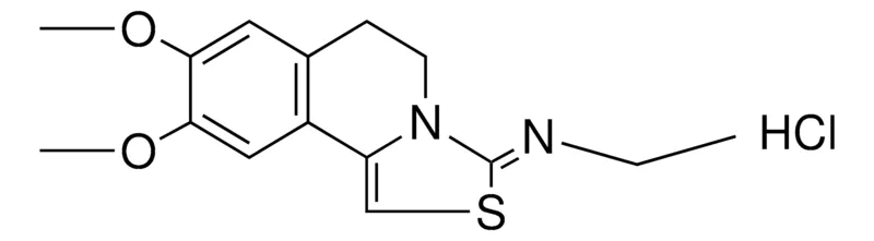 Sigma-Aldrich 5,6-DIHYDRO-8,9-DIMETHOXY-3-(ETHYLIMINO)-3H-THIAZOLO(4,3-A)ISOQUINOLINE HCL,AldrichCPR