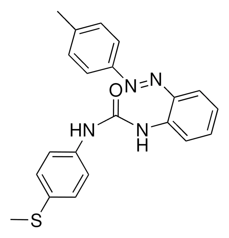 Sigma-Aldrich 1-(4-(METHYLTHIO)PHENYL)-3-(2-(P-TOLYLAZO)PHENYL)UREA,AldrichCPR