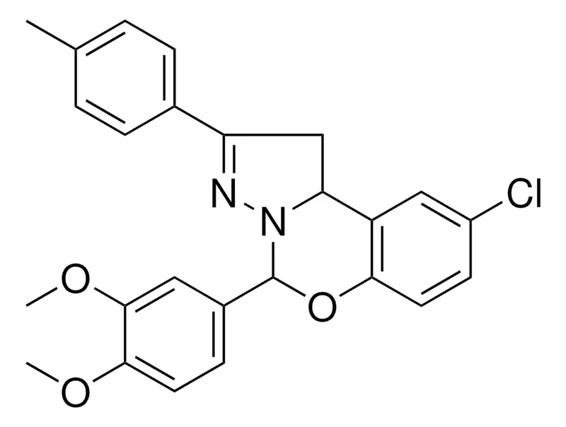Sigma-Aldrich 8-CL-4(3,4-DI-MEO-PH)2-P-TOLYL-1,9B-2H-5-OXA-3,3A-DIAZA-CYCLOPENTA(A)NAPHTHALENE,AldrichCPR