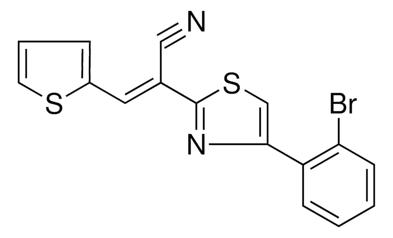 Sigma-Aldrich 2-(4-(2-BROMO-PHENYL)-THIAZOL-2-YL)-3-THIOPHEN-2-YL-ACRYLONITRILE,AldrichCPR