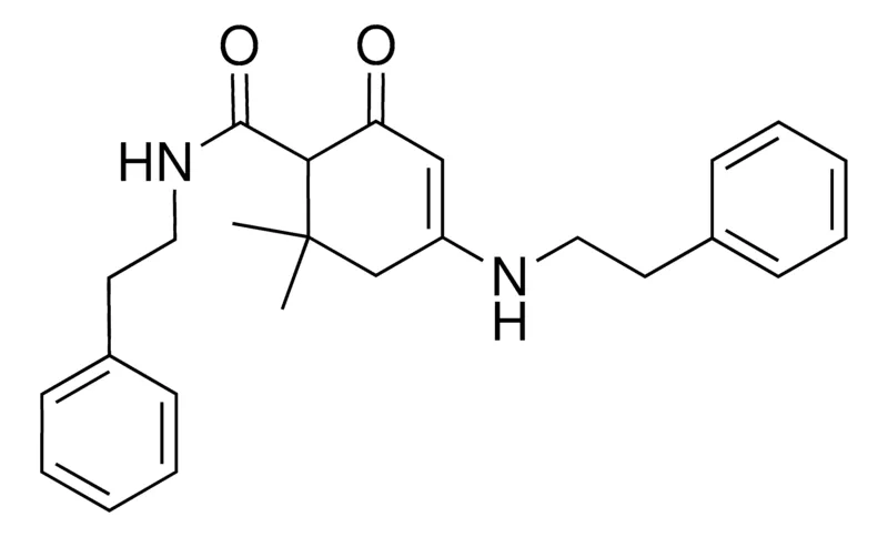 Sigma-Aldrich 6,6-DIMETHYL-2-OXO-N-PHENETHYL-4-(PHENETHYLAMINO)-3-CYCLOHEXENE-1-CARBOXAMIDE,AldrichCPR