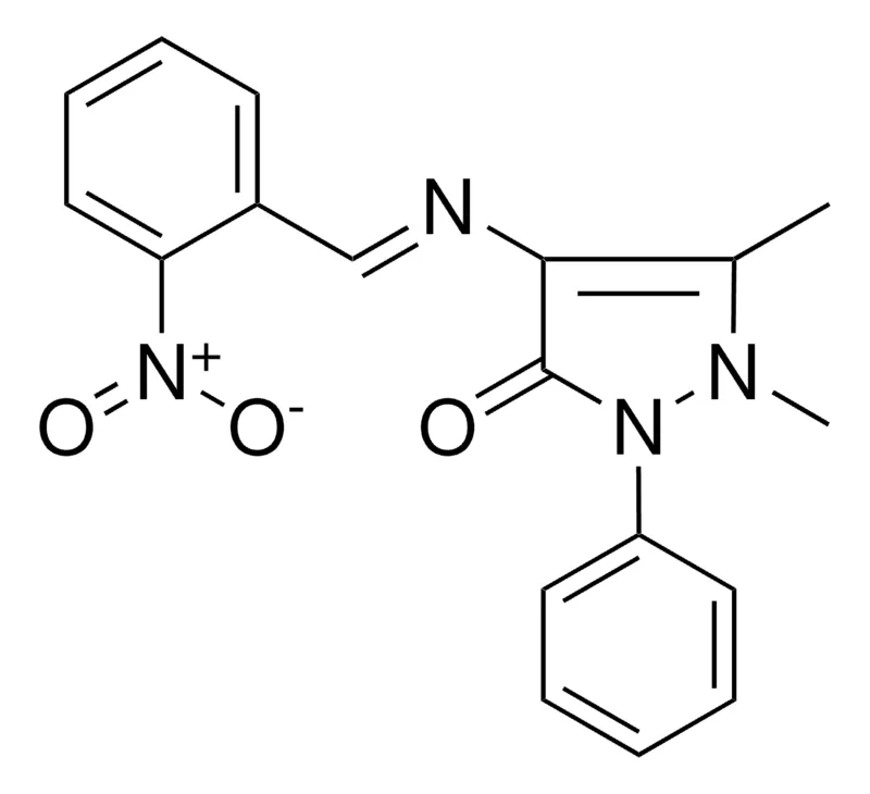 Sigma-Aldrich 1,5-DIMETHYL-4-((2-NITRO-BENZYLIDENE)-AMINO)-2-PHENYL-1,2-DIHYDRO-PYRAZOL-3-ONE,AldrichCPR