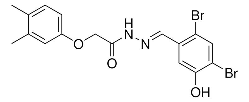 Sigma-Aldrich 2-(3,4-DIMETHYL-PHENOXY)-ACETIC ACID (2,4-DIBROMO-5-HO-BENZYLIDENE)-HYDRAZIDE,AldrichCPR