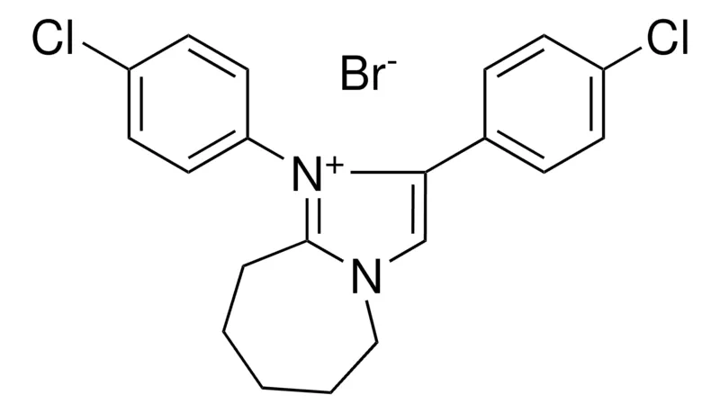 Sigma-Aldrich 1,2-BIS(4-CHLOROPHENYL)-6,7,8,9-TETRAHYDRO-5H-IMIDAZO(1,2-A)AZEPIN-1-IUM BROMIDE,AldrichCPR