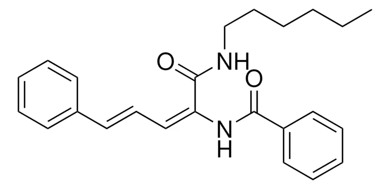 Sigma-Aldrich N-(1-((HEXYLAMINO)CARBONYL)-4-PHENYL-1,3-BUTADIENYL)BENZAMIDE,AldrichCPR
