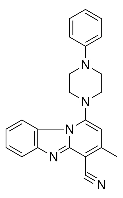 Sigma-Aldrich 3-ME-1-(4-PHENYL-PIPERAZIN-1-YL)-BENZO(4,5)IMIDAZO(1,2-A)PYRIDINE-4-CARBONITRILE,AldrichCPR